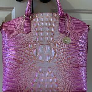 Brahmin Peony Ombré Large Duxbury Satchel